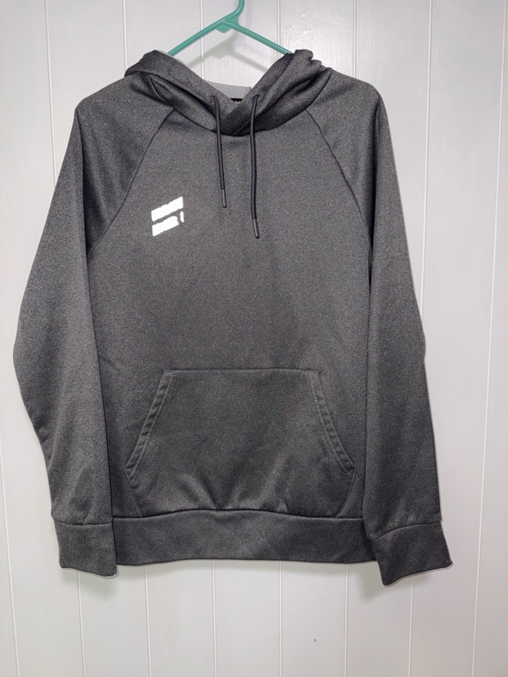 Hurley Men's Charcoal Gray Hooded Pullover Sweatshirt - Athletic Style